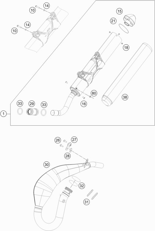 Náhled schématu EXHAUST SYSTEM