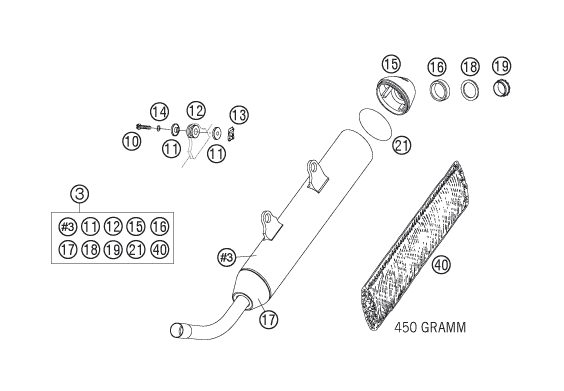 Náhled schématu EXHAUST SYSTEM