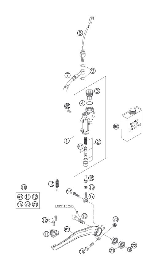 Náhled schématu REAR BRAKE CONTROL