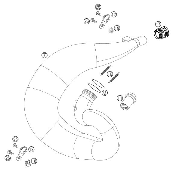 Náhled schématu EXHAUST SYSTEM
