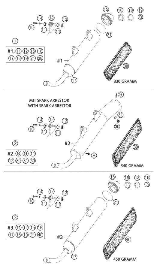 Náhled schématu EXHAUST SYSTEM