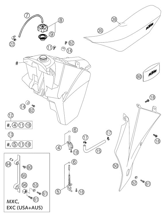 Náhled schématu TANK, SEAT