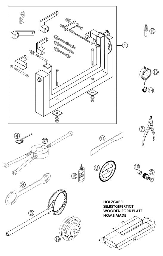 Náhled schématu Special tools (engine)