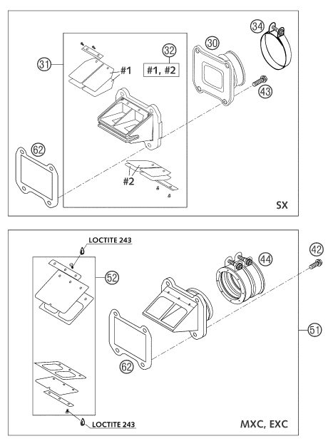 Náhled schématu REED VALVE CASE