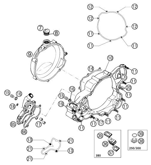 Náhled schématu CLUTCH COVER
