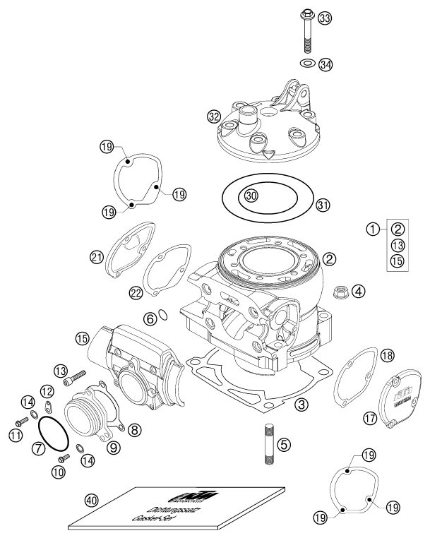 Náhled schématu CYLINDER, CYLINDER HEAD