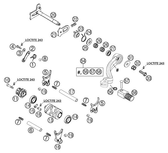 Náhled schématu SHIFTING MECHANISM