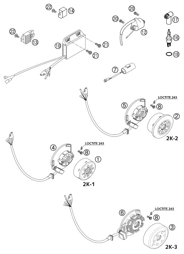 Náhled schématu IGNITION SYSTEM