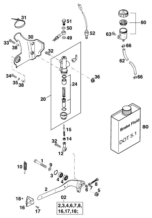 Náhled schématu REAR BRAKE CONTROL