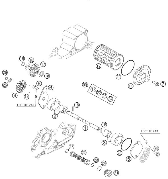 Náhled schématu LUBRICATING SYSTEM