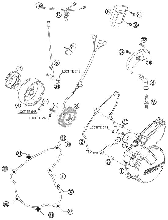 Náhled schématu IGNITION SYSTEM