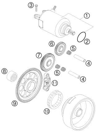 Náhled schématu ELECTRIC STARTER