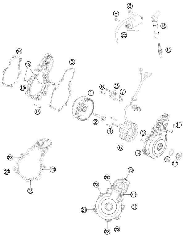 Náhled schématu IGNITION SYSTEM