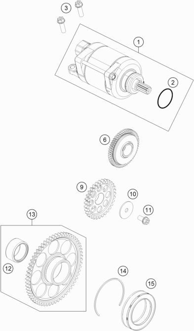 Náhled schématu ELECTRIC STARTER