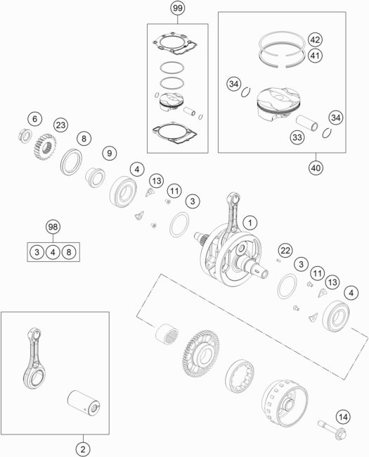 Náhled schématu CRANKSHAFT, PISTON