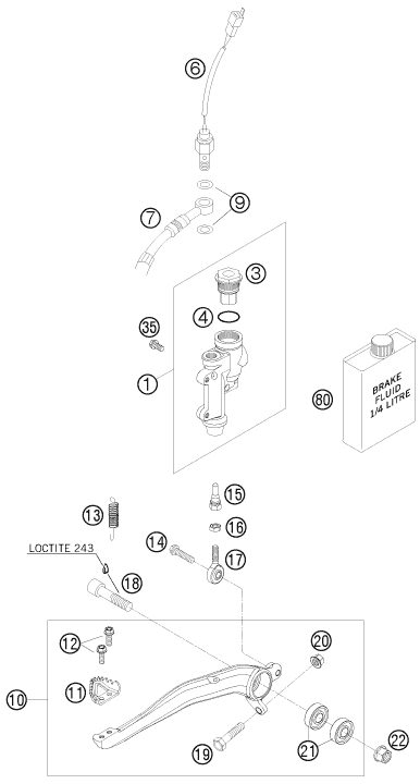 Náhled schématu REAR BRAKE CONTROL