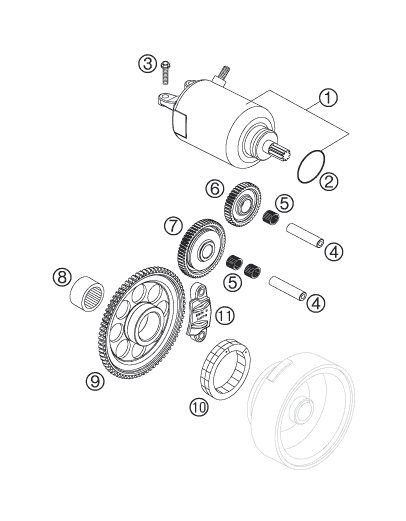 Náhled schématu ELECTRIC STARTER