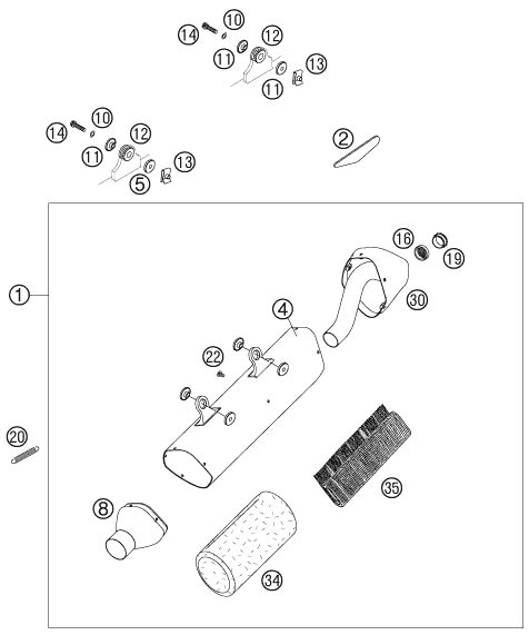 Náhled schématu EXHAUST SYSTEM