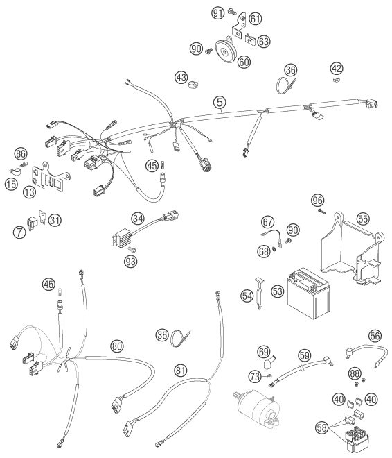 Náhled schématu WIRING HARNESS