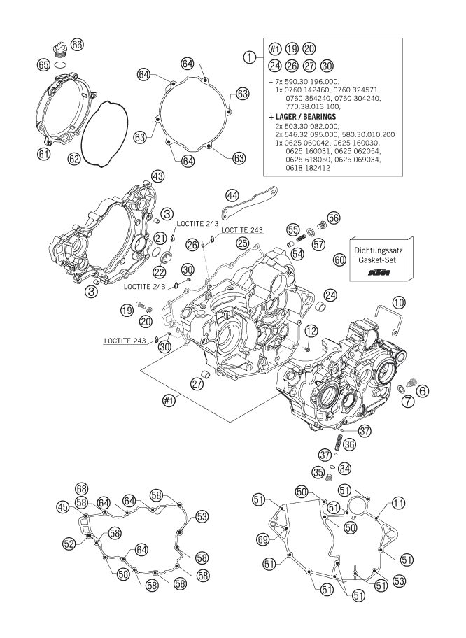 Náhled schématu ENGINE CASE