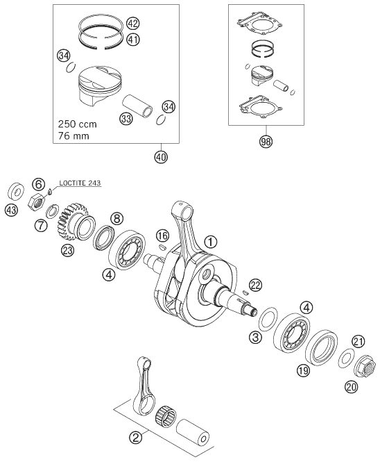 Náhled schématu CRANKSHAFT, PISTON