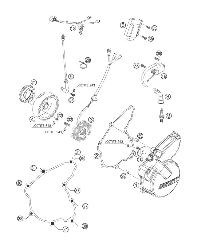 Náhled schématu IGNITION SYSTEM