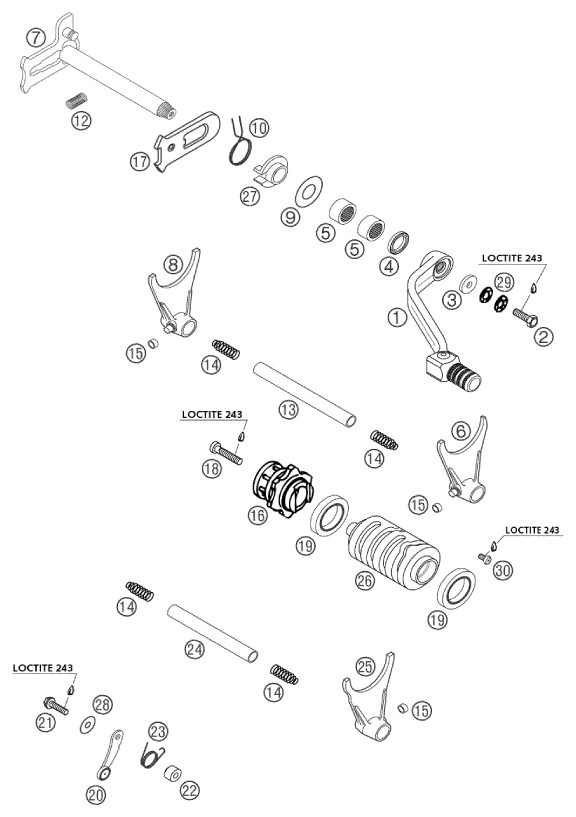 Náhled schématu SHIFTING MECHANISM