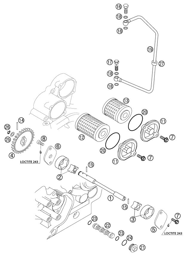 Náhled schématu LUBRICATING SYSTEM