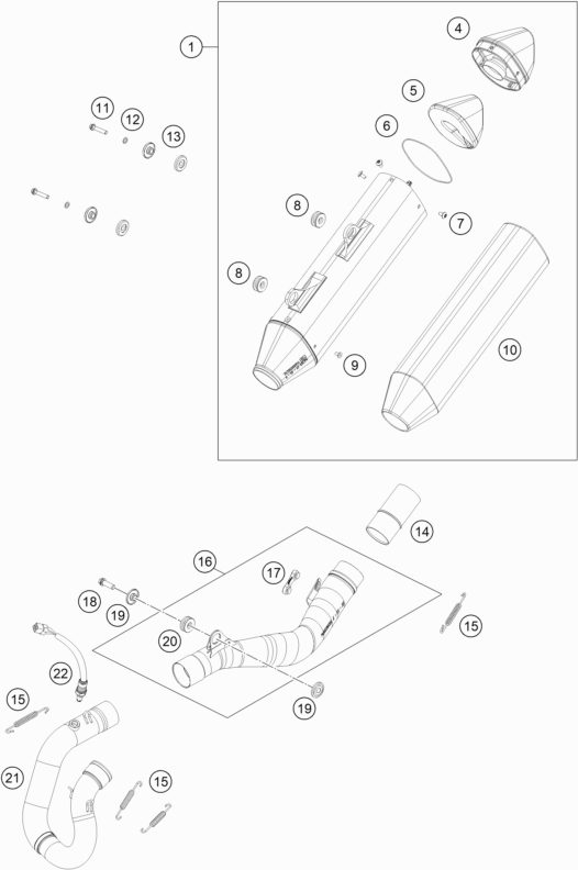 Náhled schématu EXHAUST SYSTEM