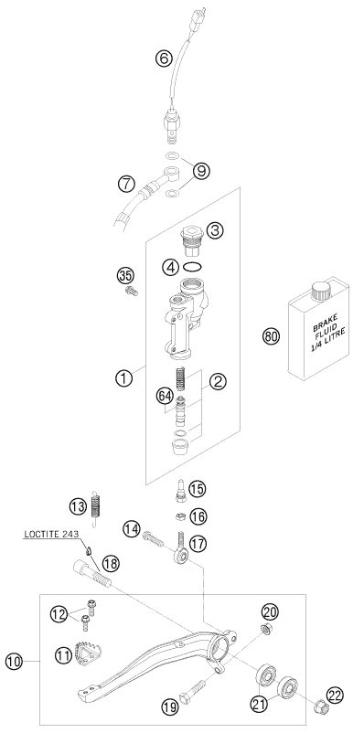 Náhled schématu REAR BRAKE CONTROL
