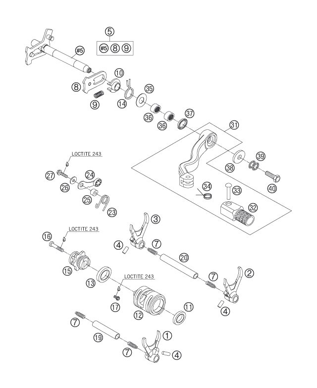 Náhled schématu SHIFTING MECHANISM
