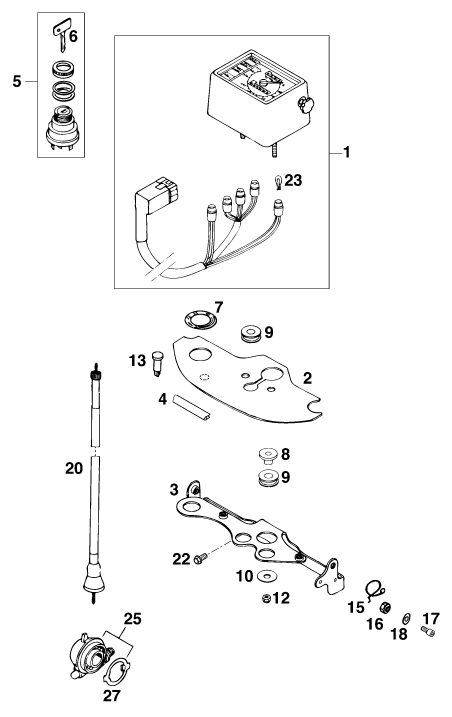 Náhled schématu INSTRUMENTS / LOCK SYSTEM