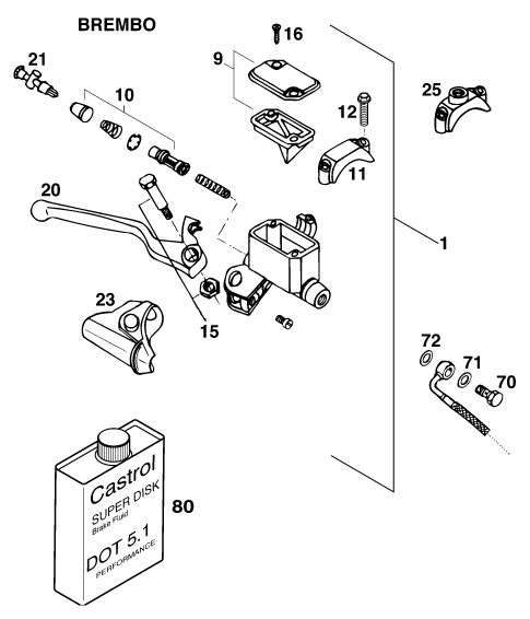 Náhled schématu FRONT BRAKE CONTROL