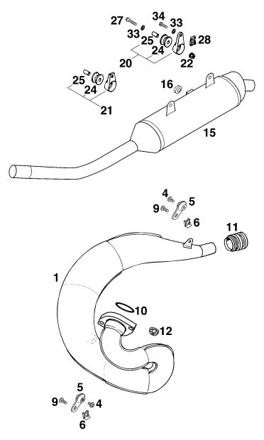 Náhled schématu EXHAUST SYSTEM