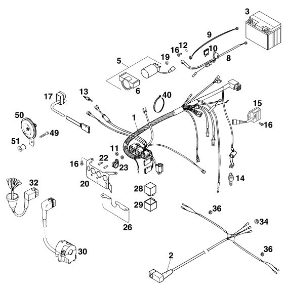 Náhled schématu WIRING HARNESS
