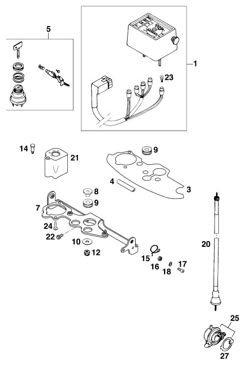 Náhled schématu INSTRUMENTS / LOCK SYSTEM