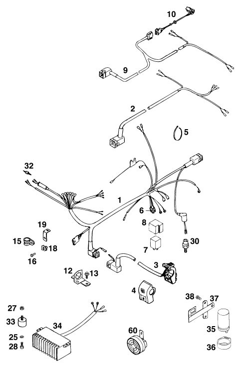 Náhled schématu WIRING HARNESS