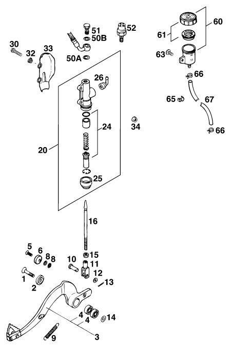 Náhled schématu REAR BRAKE CONTROL