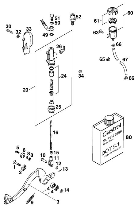 Náhled schématu REAR BRAKE CONTROL