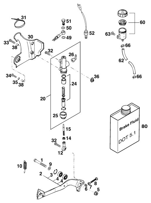 Náhled schématu REAR BRAKE CONTROL