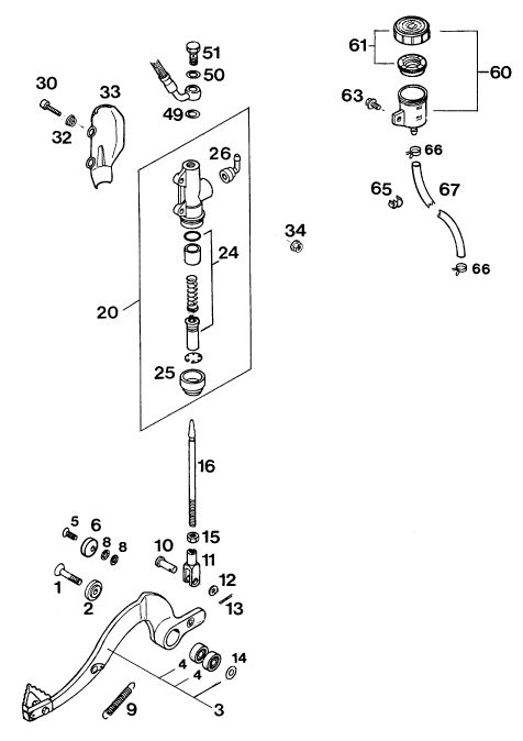 Náhled schématu REAR BRAKE CONTROL