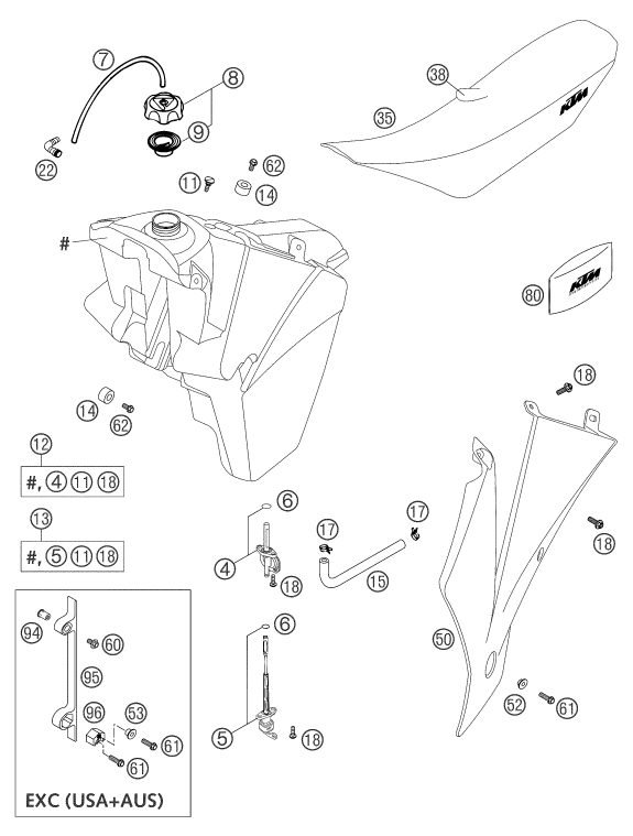 Náhled schématu TANK, SEAT