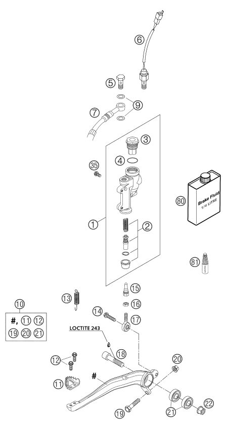 Náhled schématu REAR BRAKE CONTROL