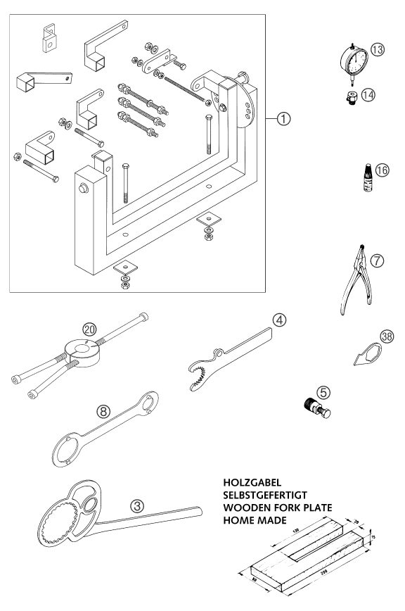 Náhled schématu Special tools (engine)