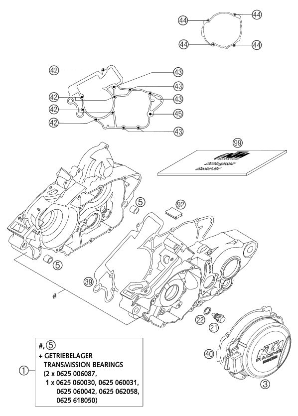 Náhled schématu ENGINE CASE