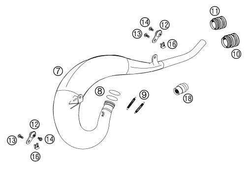 Náhled schématu EXHAUST SYSTEM