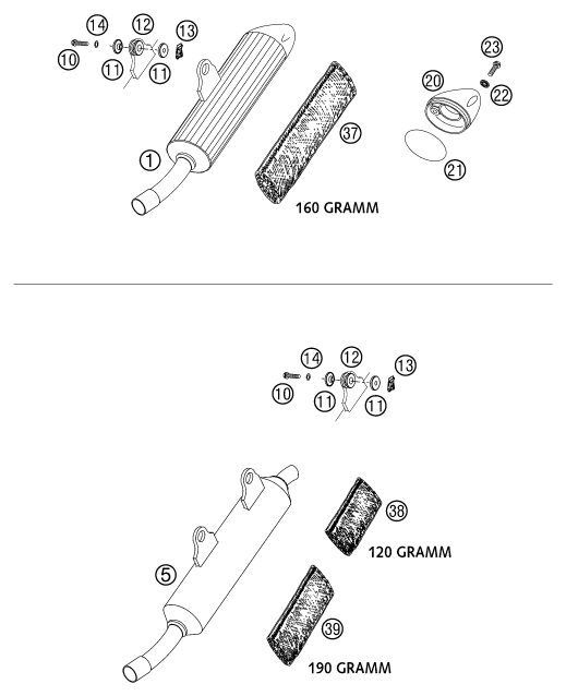 Náhled schématu EXHAUST SYSTEM