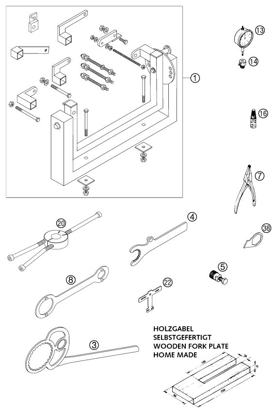 Náhled schématu Special tools (engine)