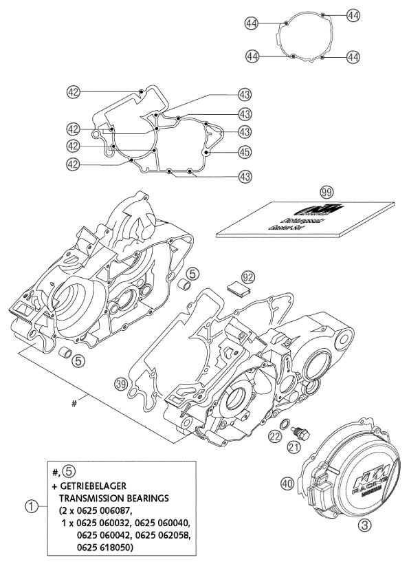 Náhled schématu ENGINE CASE