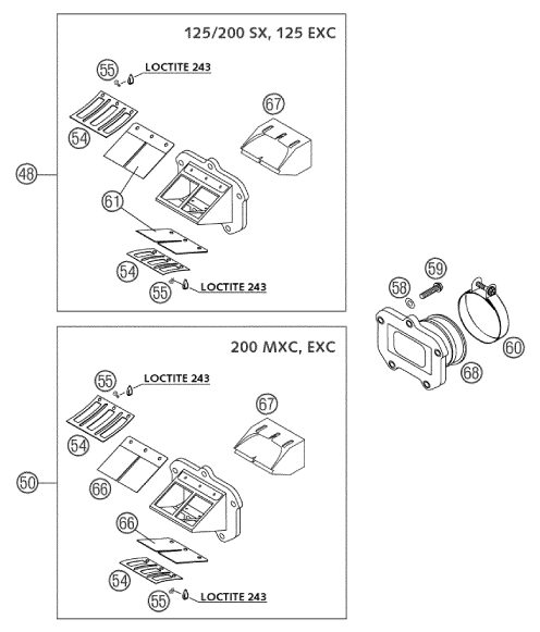 Náhled schématu REED VALVE CASE